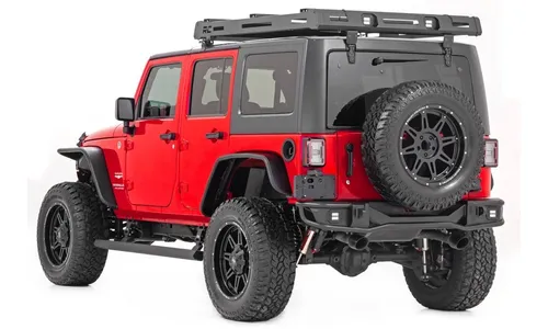 Электрические выдвижные подножки, двухмоторный привод, 4 двери, Jeep Wrangler JK, Rough Country — фото 4
