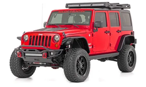 Электрические выдвижные подножки, двухмоторный привод, 4 двери, Jeep Wrangler JK, Rough Country — фото 5