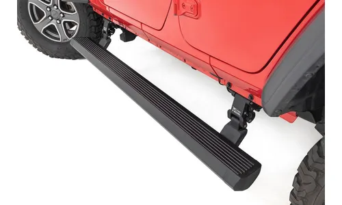 Электрические выдвижные подножки, двухмоторный привод, 4 двери, Jeep Wrangler JL, Rough Country — фото 1