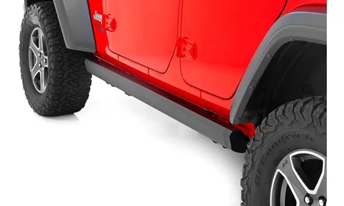 Электрические выдвижные подножки, двухмоторный привод, 4 двери, Jeep Wrangler JL, Rough Country — фото 2