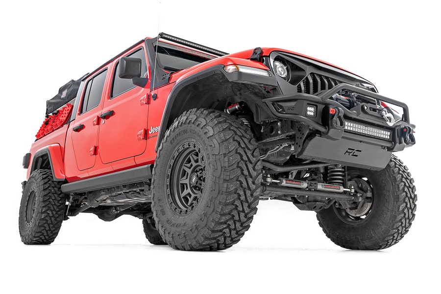 Электрические выдвижные подножки, двухмоторный привод, Jeep Gladiator JT, Rough Country — фото 2