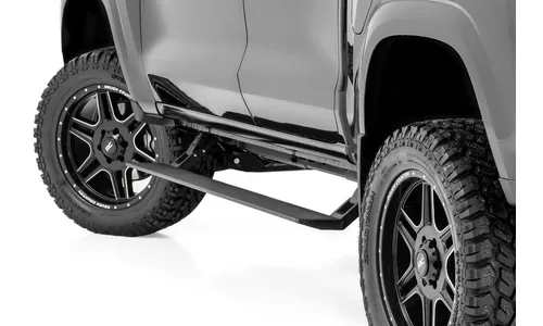 Электрические выдвижные подножки, двухмоторный привод, кабина Crew Cab, Rough Country — фото 1
