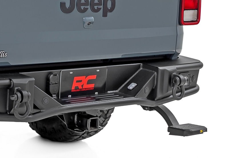 Выдвижная ступень грузовой платформы, ручной привод, Jeep Gladiator JT, Rough Country — фото 3