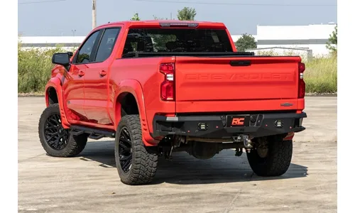 Трубчатые подножки, по длине кабины, кабина Crew Cab, Rough Country — фото 6