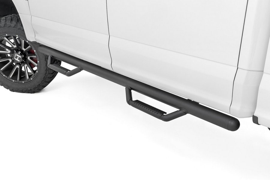 Трубчатые подножки, по длине кабины, кабина Crew Cab, Rough Country — фото 1