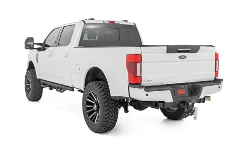 Трубчатые подножки, по длине кабины, кабина Crew Cab, Rough Country — фото 3