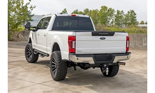 Трубчатые подножки, по длине кабины, кабина Crew Cab, Rough Country — фото 7