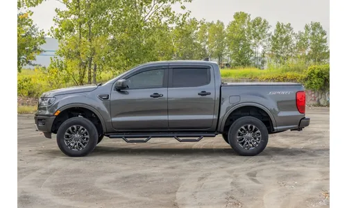 Трубчатые подножки, по длине кабины, кабина Crew Cab, Rough Country — фото 7