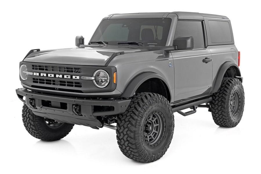 Трубчатые подножки, от арки до арки, 2 двери, Ford Bronco VI, Rough Country — фото 2
