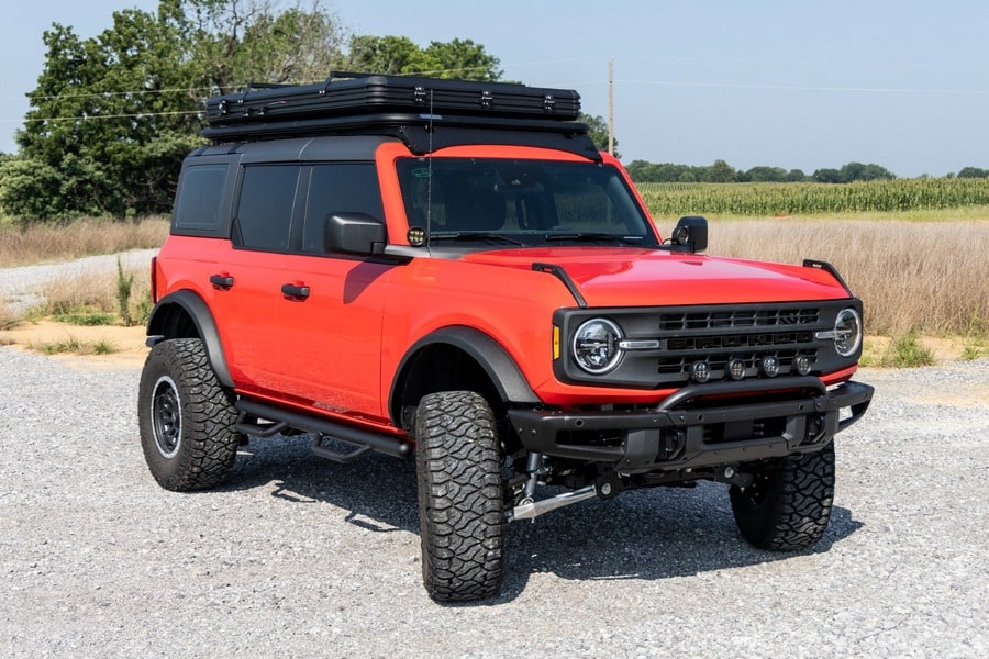Трубчатые подножки, от арки до арки, 4 двери, Ford Bronco VI, Rough Country — фото 7