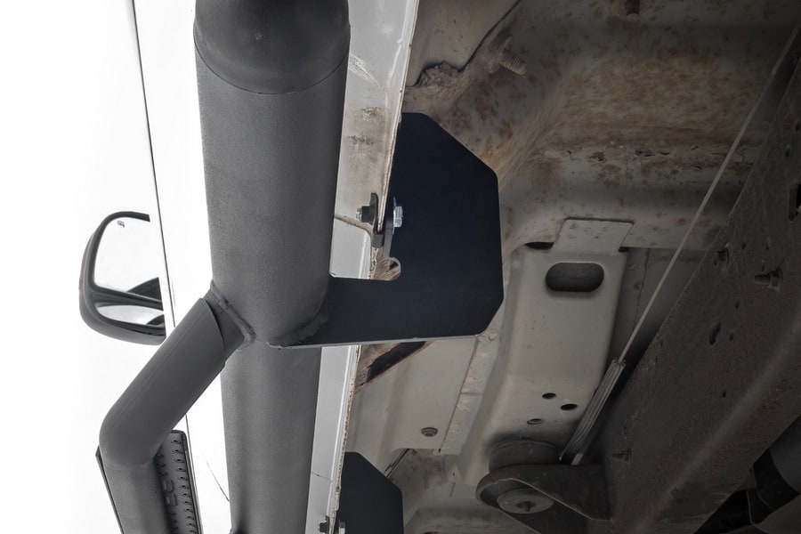 Трубчатые подножки, по длине кабины, кабина Crew Cab, Rough Country — фото 3
