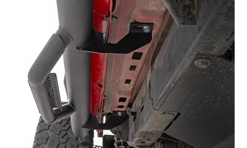 Трубчатые подножки, от арки до арки, 4 двери, Jeep Wrangler JL, Rough Country — фото 4