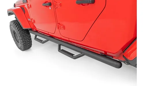 Трубчатые подножки, по длине кабины, кабина Crew Cab, Jeep Gladiator JT, Rough Country — фото 1