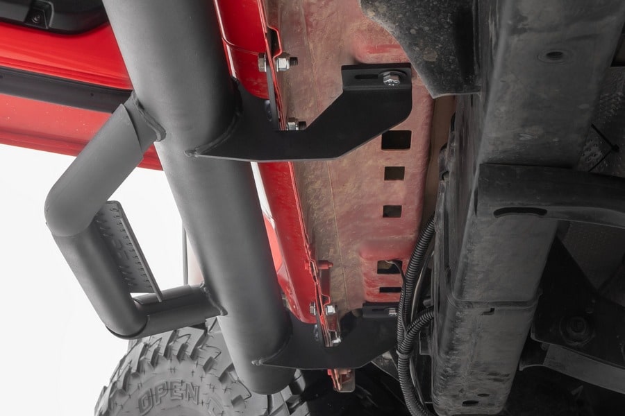 Трубчатые подножки, по длине кабины, кабина Crew Cab, Jeep Gladiator JT, Rough Country — фото 2