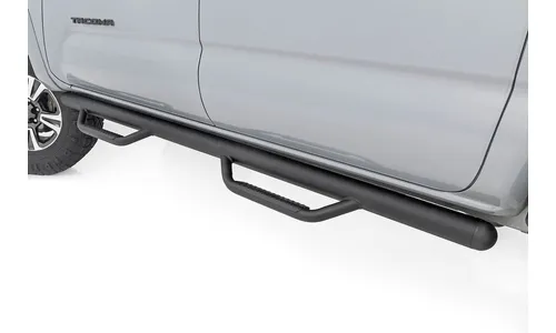 Трубчатые подножки, по длине кабины, грузовая платформа 1 524 мм (5 футов), Toyota Tacoma (2005–2023), Rough Country — фото 1
