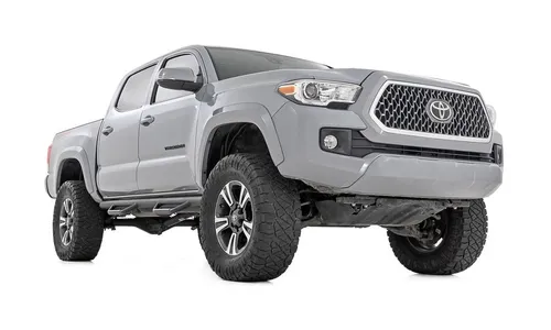 Трубчатые подножки, по длине кабины, грузовая платформа 1 524 мм (5 футов), Toyota Tacoma (2005–2023), Rough Country — фото 4