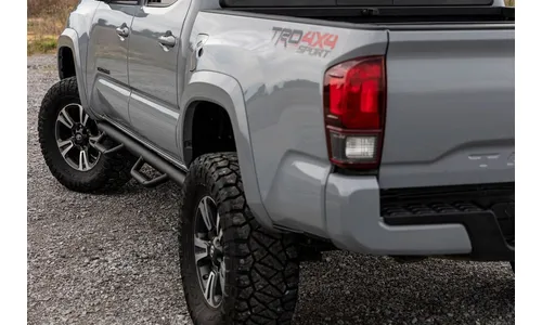 Трубчатые подножки, по длине кабины, грузовая платформа 1 524 мм (5 футов), Toyota Tacoma (2005–2023), Rough Country — фото 7