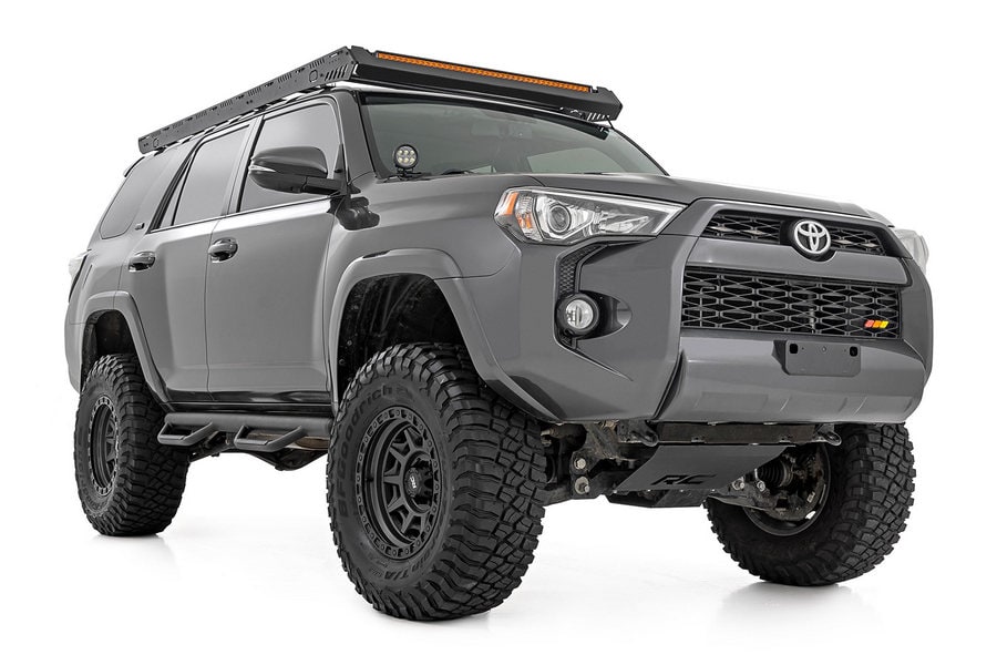 Трубчатые подножки, по длине кабины, кроме Limited, Toyota 4Runner (2010–2024), Rough Country — фото 2