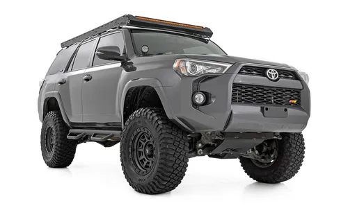 Трубчатые подножки, по длине кабины, кроме Limited, Toyota 4Runner (2010–2024), Rough Country — фото 2