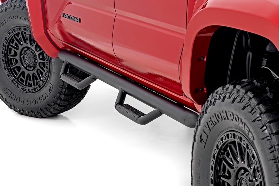 Трубчатые подножки, по длине кабины, кабина Double Cab, Toyota Tacoma IV, Rough Country — фото 1