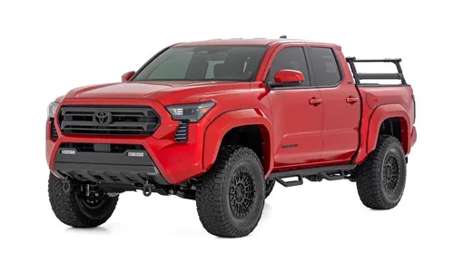 Трубчатые подножки, по длине кабины, кабина Double Cab, Toyota Tacoma IV, Rough Country — фото 2