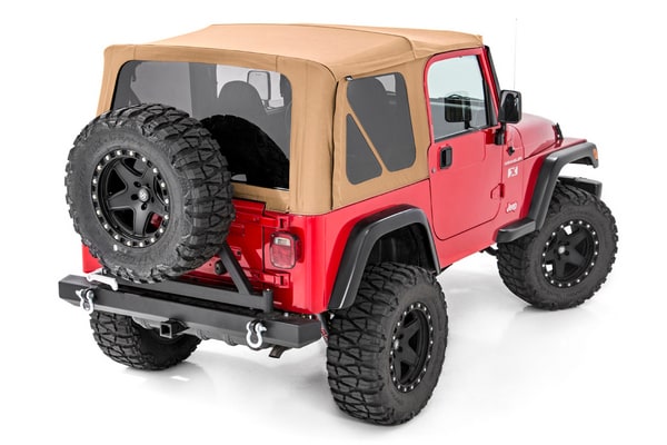 Мягкий верх, взамен штатного, коричневый Spice, для полноразмерных дверей, Jeep Wrangler TJ, Rough Country — фото 1