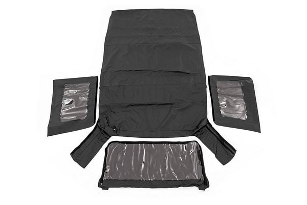 Мягкий верх, взамен штатного, 4 двери, чёрный Black Denim, Jeep Wrangler JK, Rough Country — фото 1
