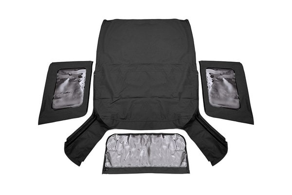 Мягкий верх, взамен штатного, 2 двери, чёрный Black Denim, Jeep Wrangler JK, Rough Country — фото 1