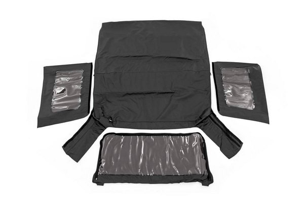 Мягкий верх, взамен штатного, 2 двери, чёрный Black Denim, Jeep Wrangler JK, Rough Country — фото 2