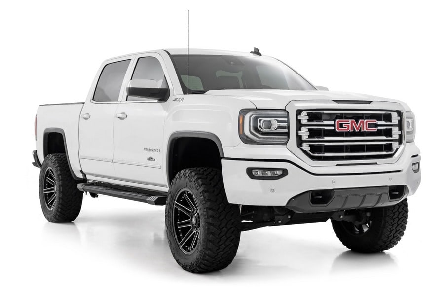 Алюминиевые боковые подножки HD2, кабина Crew Cab, Rough Country — фото 2