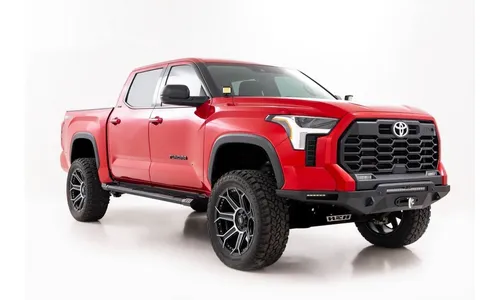 Алюминиевые боковые подножки HD2, кабина CrewMax, Toyota Tundra III, Rough Country — фото 4