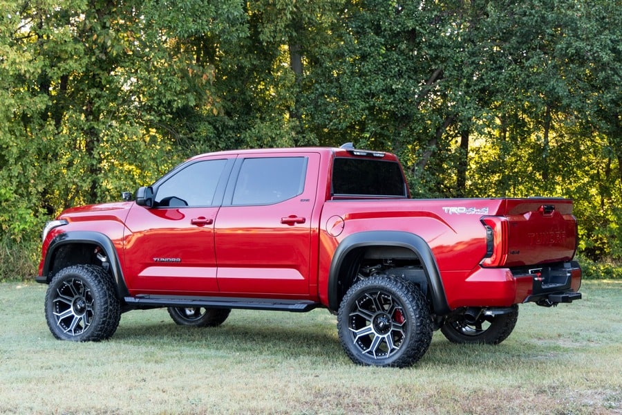 Алюминиевые боковые подножки HD2, кабина CrewMax, Toyota Tundra III, Rough Country — фото 7