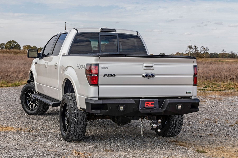 Алюминиевые боковые подножки HD2, кабина SuperCrew, Ford F-150 (2009–2014), Rough Country — фото 6