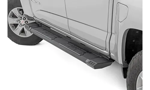 Алюминиевые боковые подножки HD2, кабина Crew Cab, Rough Country — фото 3