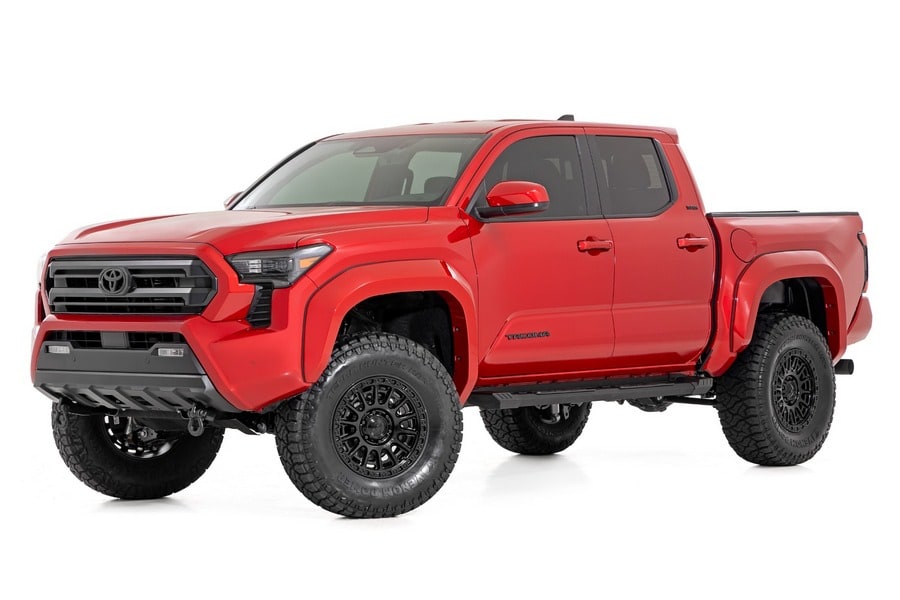 Алюминиевые боковые подножки HD2, кабина Double Cab, Toyota Tacoma IV, Rough Country — фото 3