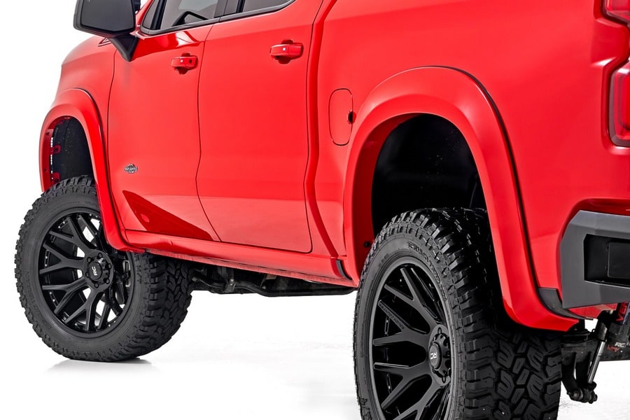 Расширители колёсных арок Sport, цвет GJI Shadow Gray, Chevrolet Silverado 1500 (2019–2026), Rough Country — фото 2