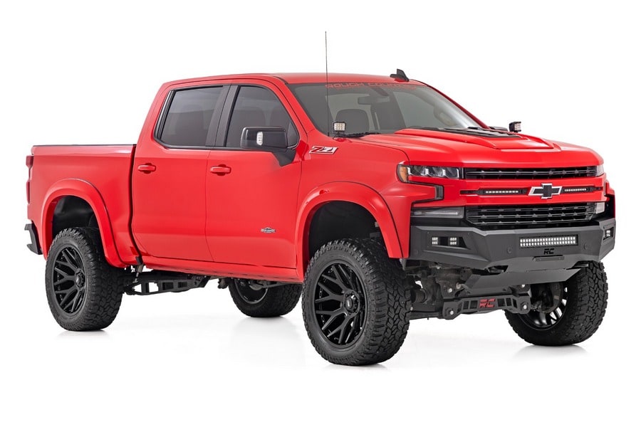 Расширители колёсных арок Sport, цвет GPA Graphite, Chevrolet Silverado 1500 (2019–2026), Rough Country — фото 3