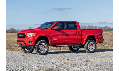 Расширители колёсных арок Sport, цвет PR4 Flame Red, RAM 1500 DT, Rough Country — фото 6