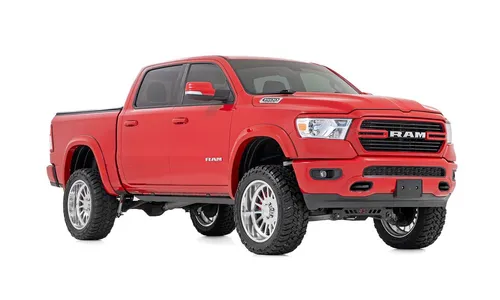 Расширители колёсных арок Sport, цвет PXQ Black Metallic, RAM 1500 DT, Rough Country — фото 3