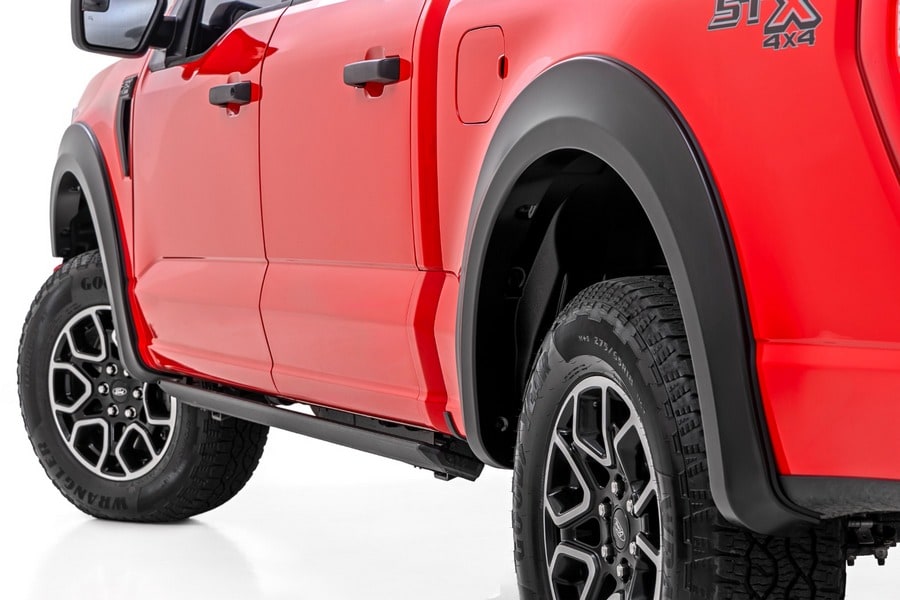 Расширители колёсных арок Sport, цвет B3 Atlas Blue, Ford F-150 (2021–2026), Rough Country — фото 1
