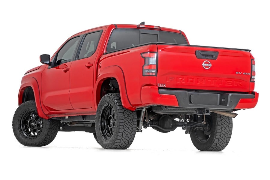 Расширители колёсных арок Sport, цвет KH3 Super Black, Nissan Frontier (2022–2026), Rough Country — фото 3