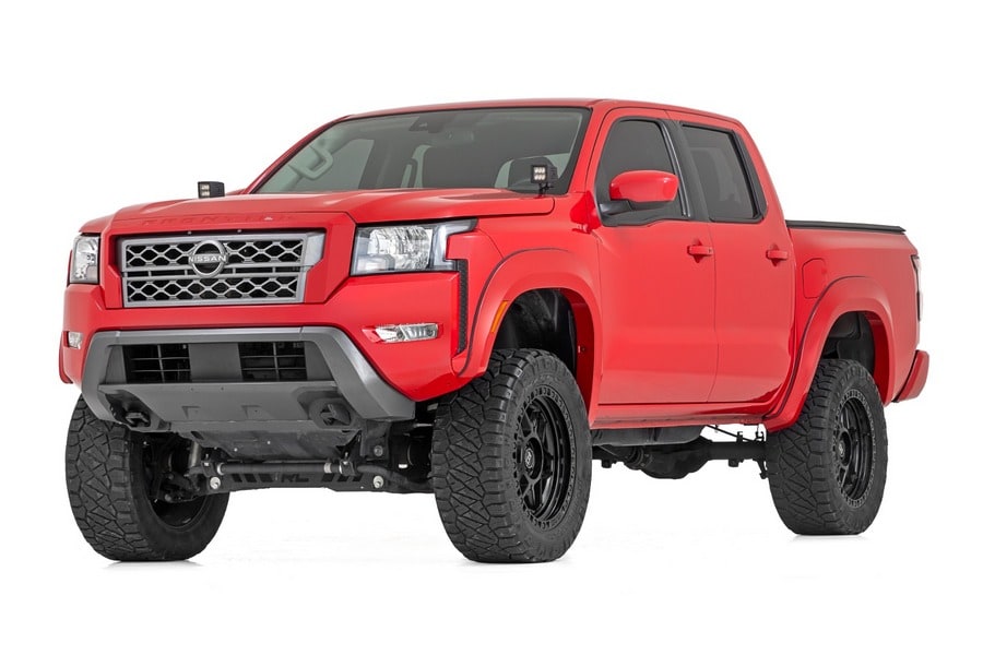 Расширители колёсных арок Sport, цвет KH3 Super Black, Nissan Frontier (2022–2026), Rough Country — фото 4