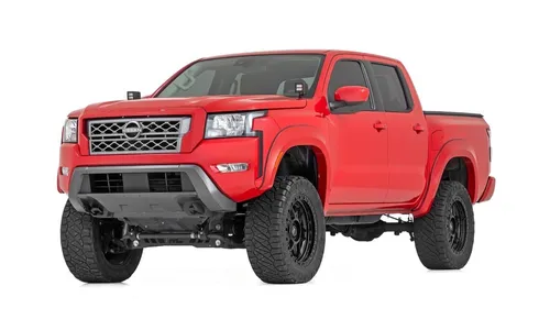 Расширители колёсных арок Sport, цвет KH3 Super Black, Nissan Frontier (2022–2026), Rough Country — фото 4