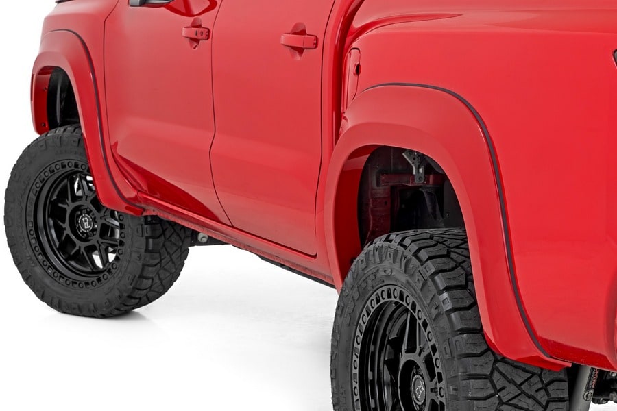 Расширители колёсных арок Sport, цвет QAK Glacier White, Nissan Frontier (2022–2026), Rough Country — фото 1