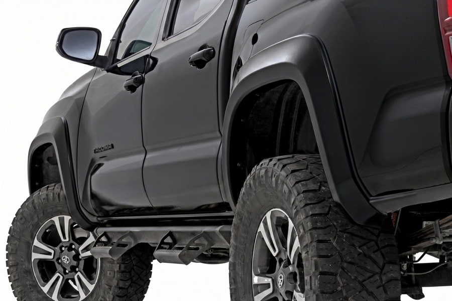 Расширители колёсных арок Sport, цвет 202 Black Onyx, Toyota Tacoma III, Rough Country — фото 1