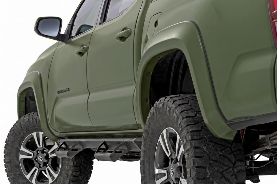 Расширители колёсных арок Sport, цвет 6V7 Army Green, Toyota Tacoma III, Rough Country — фото 1