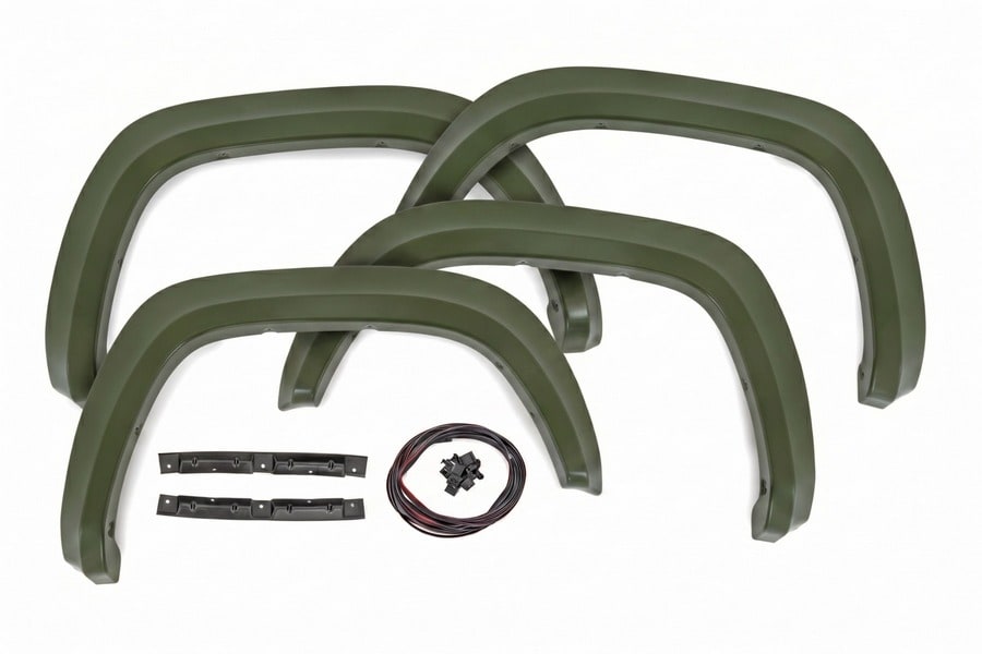 Расширители колёсных арок Sport, цвет 6V7 Army Green, Toyota Tacoma III, Rough Country — фото 3