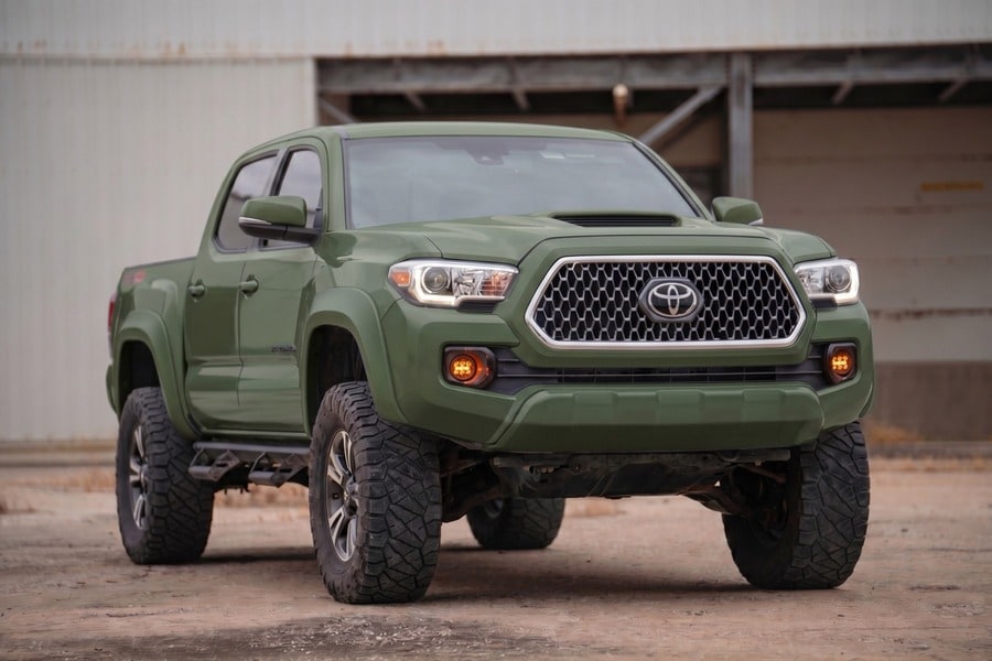 Расширители колёсных арок Sport, цвет 6V7 Army Green, Toyota Tacoma III, Rough Country — фото 4