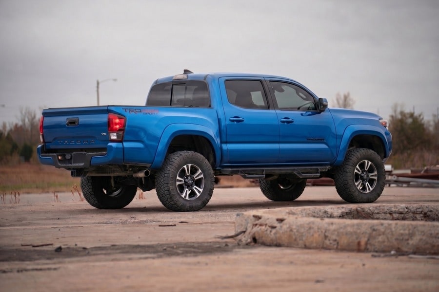 Расширители колёсных арок Sport, цвет 8W7 Blue Crush, Toyota Tacoma III, Rough Country — фото 6