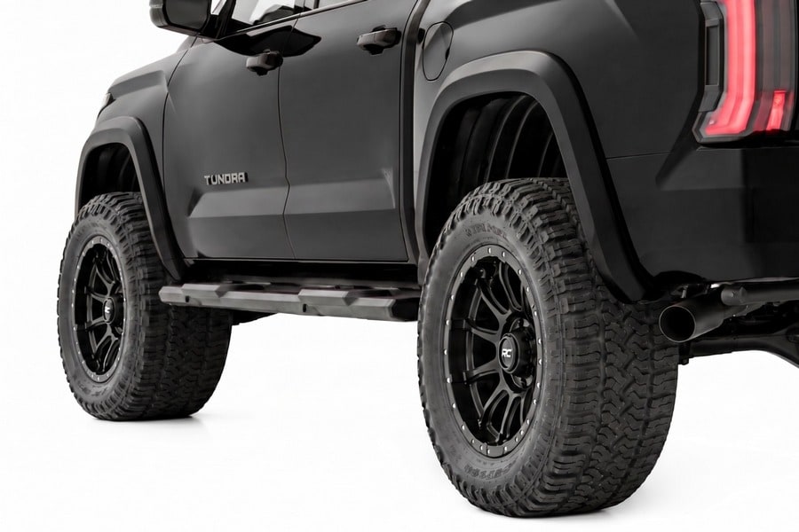Расширители колёсных арок Sport, цвет 218 Midnight Black Metallic, Toyota Tundra III, Rough Country — фото 1